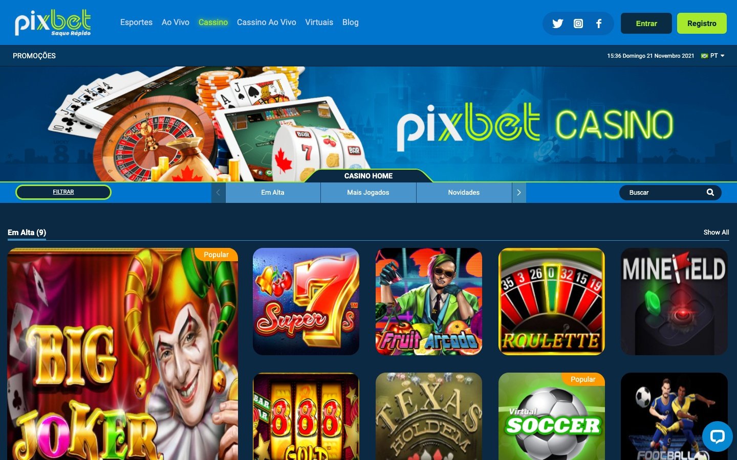 pixbet cassino